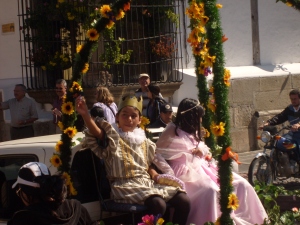 Burger King and Queen in Antigua parade.