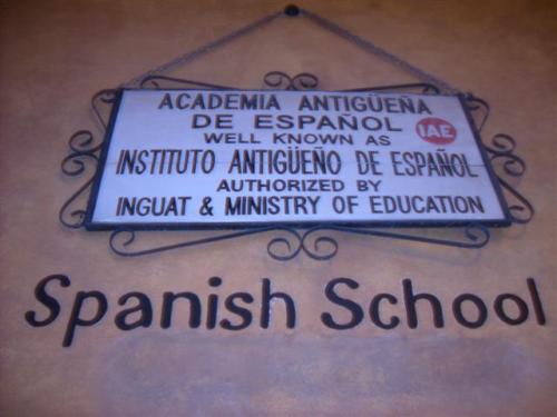 Academia Antigüeña de Español: the Spanish school I went to this past week in Antigua, Guatemala.