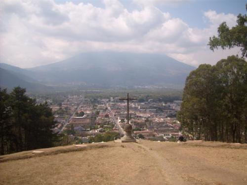 View of Antigua from Cerro de la Cruz.